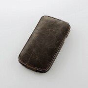 Galaxy S III SC-06D用レザーカバー ブラウン PD-SCS3PLFBR
