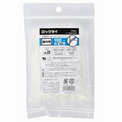 たのめーる】オーム電機 ロックタイ 100mm 白 LT-100W100WH 1袋