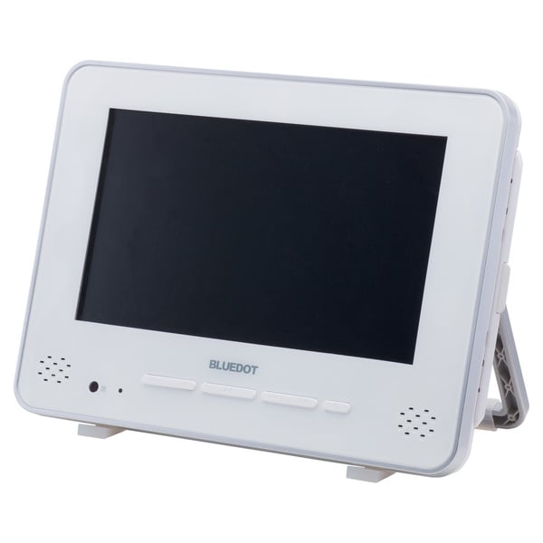 BLUEDOT 防水ポータブルDVDプレーヤー9インチ ホワイト BDP-W900W