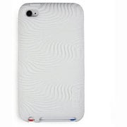 iPodTouch第4世代シリコンケース 3Dパターン ホワイト iCC613WHT