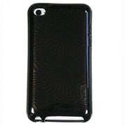 iPodTouch第4世代フレキシメタリックTPUケース 3Dパターン ブラック iCC616BLK
