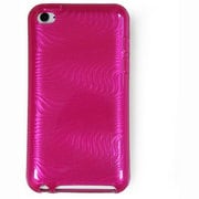 iPodTouch第4世代フレキシメタリックTPUケース 3Dパターン ピンク iCC616PNK