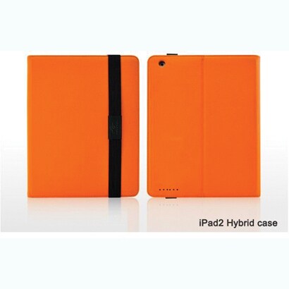 iPad2/第3世代iPad用レザーケース iShell Hybrid Case オレンジ Hybrid-Orange