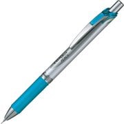 シャープペン エナージェルシャープペンシル 0.5mm HB ノック式 本体色:シルバー/スカイブルー パック入 XPL75-S