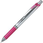 シャープペン エナージェルシャープペンシル 0.5mm HB ノック式 本体色:シルバー/ピンク パック入 XPL75-P
