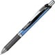 ゲルインキボールペン ENERGEL（エナージェル） 0.5mm ノック式 インク色：黒 本体色：ブルー ニードルチップ 速乾 パック入 XBLN75-A