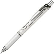 シャープペン エナージェルシャープペンシル 0.5mm HB ノック式 本体色:パールホワイト/ブラック PL75-AW