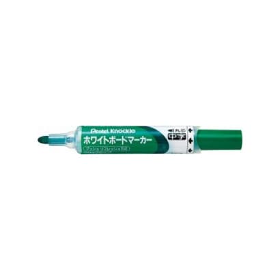 ホワイトボードマーカー ノックル 丸芯・中字 2.1mm 緑 EMWLM-D