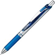 ゲルインキボールペン ENERGEL(エナージェル) 0.5mm ノック式 インク色:青 本体色:シルバー ニードルチップ 速乾 BLN75Z-C