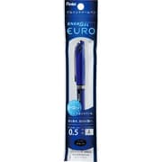 ゲルインキボールペン ENERGEL EURO(エナージェルユーロ) 0.5mm キャップ式 インク色:黒 本体色:ブルー ニードルチップ 速乾 パック入り XBLN25-A