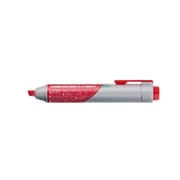 ノック式ハンディホワイトボードマーカー 太字・平芯 2.1~5.5mm 赤 MWXN6M-B