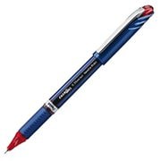 ゲルインキボールペン ENERGEL EURO（エナージェルユーロ） 0.35mm キャップ式 インク色：赤 本体色：ブルー ニードルチップ 超極細 速乾 BLN23-B