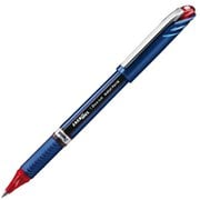 ゲルインキボールペン ENERGEL EURO(エナージェルユーロ) 1.0mm キャップ式 インク色:赤 本体色:ブルー 砲弾チップ 太字 速乾 BL30-B