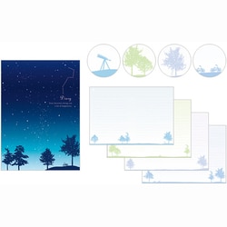 日記　星空柄 12389006