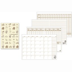 家計簿<A5>　月間＋週間　コックさん柄 12266006