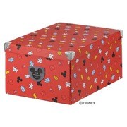 4067MPアカ [DISNEY MAGIC POCKETS 4067MP 収納ボックス Lサイズ 赤]