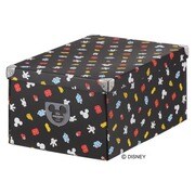 4067MPクロ [DISNEY MAGIC POCKETS 4067MP 収納ボックス Lサイズ 黒]