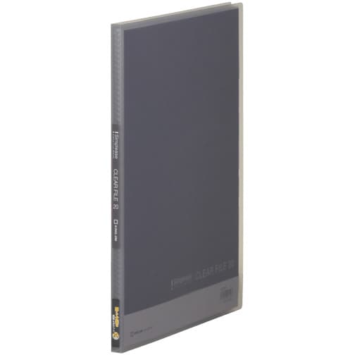 シンプリーズ クリアーファイル(透明) 186TSP A4タテ型 20枚 グレー 186TSPクレ