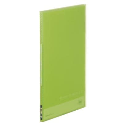 シンプリーズ　クリアーファイル(透明） 186TSPH A4タテ型 10枚 黄緑 186TSPHキミ