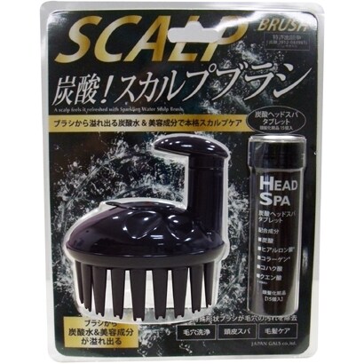 炭酸スカルプブラシ ブラック JZ-8505