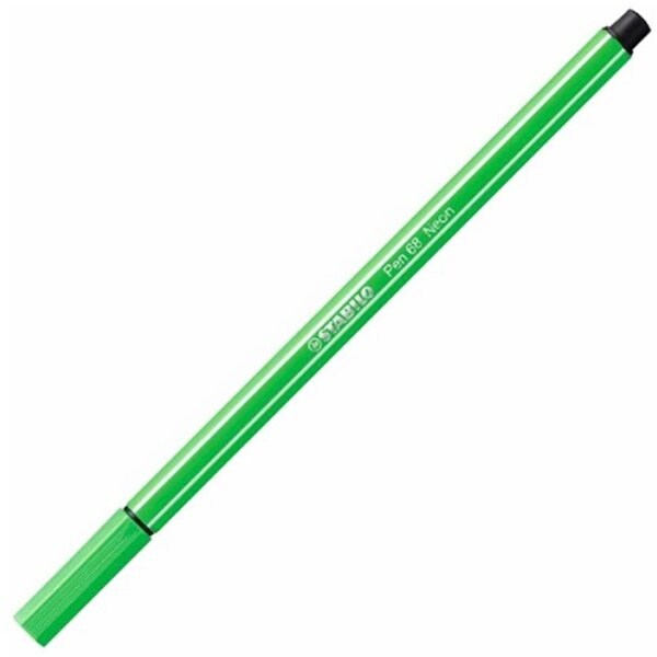 68-033 [STABILO ペン68 ファイバーペン 1.0mm 蛍光グリーン]