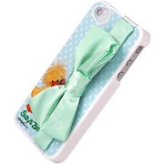 カスタムカバー リボン iPhone4/4S [スージー・ズー ブルー]
