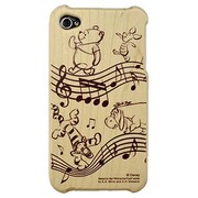 Woodケース iPhone4/4S [プーさん 譜面]
