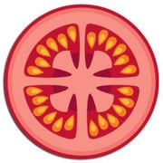 耐熱強化ガラス カッティングボード トマト丸型] 004110