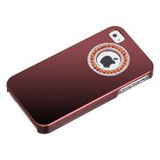 M1217RD [iPhone4/4S用 サークル ライムケース レッド]