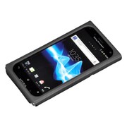 M1222BK [Xperia acro HD docomo：SO-03D/au：IS12S用 スキンバー ブラック]