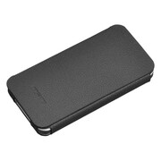 M1234BK [iPhone4/4S用 レザーカバー ブラック]