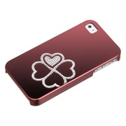 M1238RD [iPhone4/4S用 クローバー ライムケース レッド]