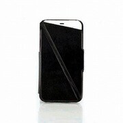 CDNTrigonBlack [iPhone4/4Sケース レザー折畳み式 ブラック]
