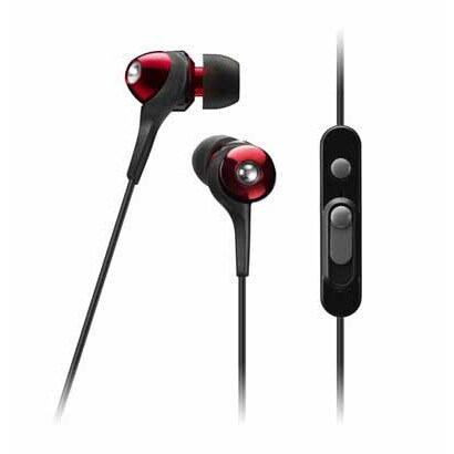 TH-ECAS351BRD [カナル型インナーイヤーヘッドホン CLEF-Urban スマートフォン対応 ブラックXレッド]