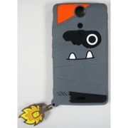 CM021837 [Xperia GX SO-04D用 ソフトケース クリーチャーズ マミー グレイ]