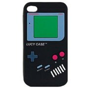 ZUHP-171-3 [iPhone4S用シリコンカバー GAMEBOY BK]