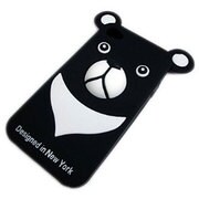 ZUHP-198-1 [iPhone4S用シリコンカバー くまちゃん BK]