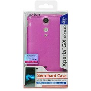PG-SO04D08PK [Xperia GX SO-04D 専用TPUセミハードケース クリアピンクラメ]