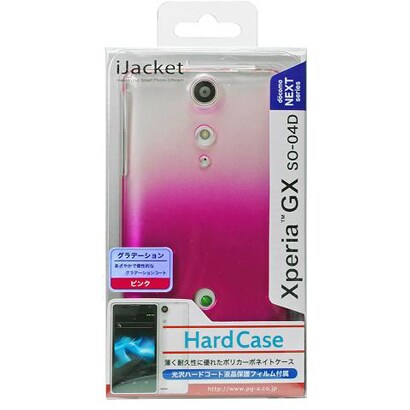 PG-SO04D14CPK [Xperia GX SO-04D 専用ポリカーボネイトハードケース グラデーションピンク]