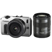 EOS M ダブルレンズキット シルバー [ダブルレンズキット　「マウントアダプター EF-EOS M」、「スピードライト90EX」同梱　シルバー]