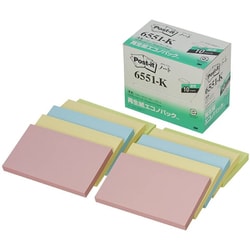 ポスト・イット(R)6551-K 再生紙エコノパック 6551-K