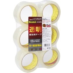 ヨドバシ.com - 3M スリーエム スコッチ 313 6PN 透明梱包用テープ6巻パック 48mm×50m 313 6PN 通販【全品無料配達】