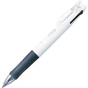 多色ボールペン クリップ-オンG 2C 0.7mm ノック式 2色(黒・赤) 本体色:白 スマートノック解除機構 バインダークリップ採用 B2A3-W