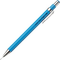 シャープペン カラーフライト 0.3mm ノック式 六角形軸 繰り出し式消しゴム付き 本体色：スカイブルー MAS53-SBL