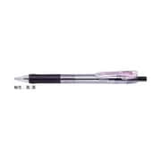 油性ボールペン タプリクリップ 1.6mm ノック式 たっぷりインク 可動式バインダークリップ採用 インク色:黒 本体色:黒 5本入 P-BNU5-BK5