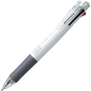 多機能ペン クリップ-オン マルチ ボール径:0.7mm ノック式 インク色:4色(黒・青・赤・緑) シャープペン芯径:0.5mm 本体色:白 可動式バインダークリップ搭載 B4SA1-W