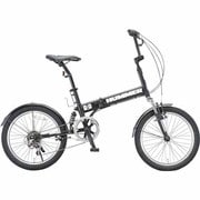 折りたたみ自転車 20型 外装6段変速 マットブラック HUMMER FDB206 W-sus