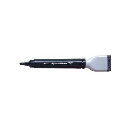 ボードマーカー 中字・イレーザー付 1.8～2.2mm ブラック WBME-15M-B