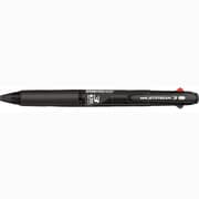 油性ボールペン JETSTREAM(ジェットストリーム) 3色ボールペン 0.7mm 超低摩擦インク インク色:3色(黒・赤・青) 本体色:透明ブラック SXE340007T.24