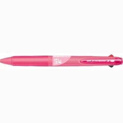 油性ボールペン JETSTREAM（ジェットストリーム） 3色ボールペン 0.7mm 超低摩擦インク インク色：3色（黒・赤・青） 本体色：ローズピンク SXE340007.66
